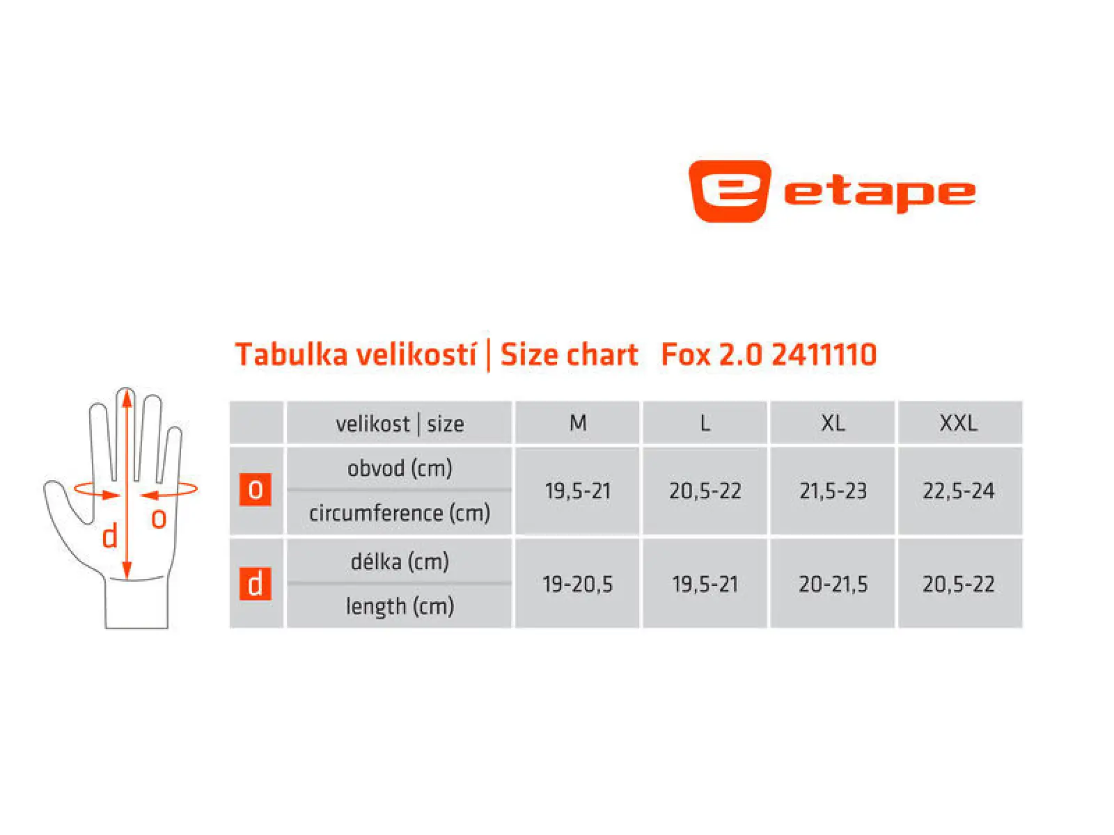 Etape FOX 2.0+ Handschuhe schwarz