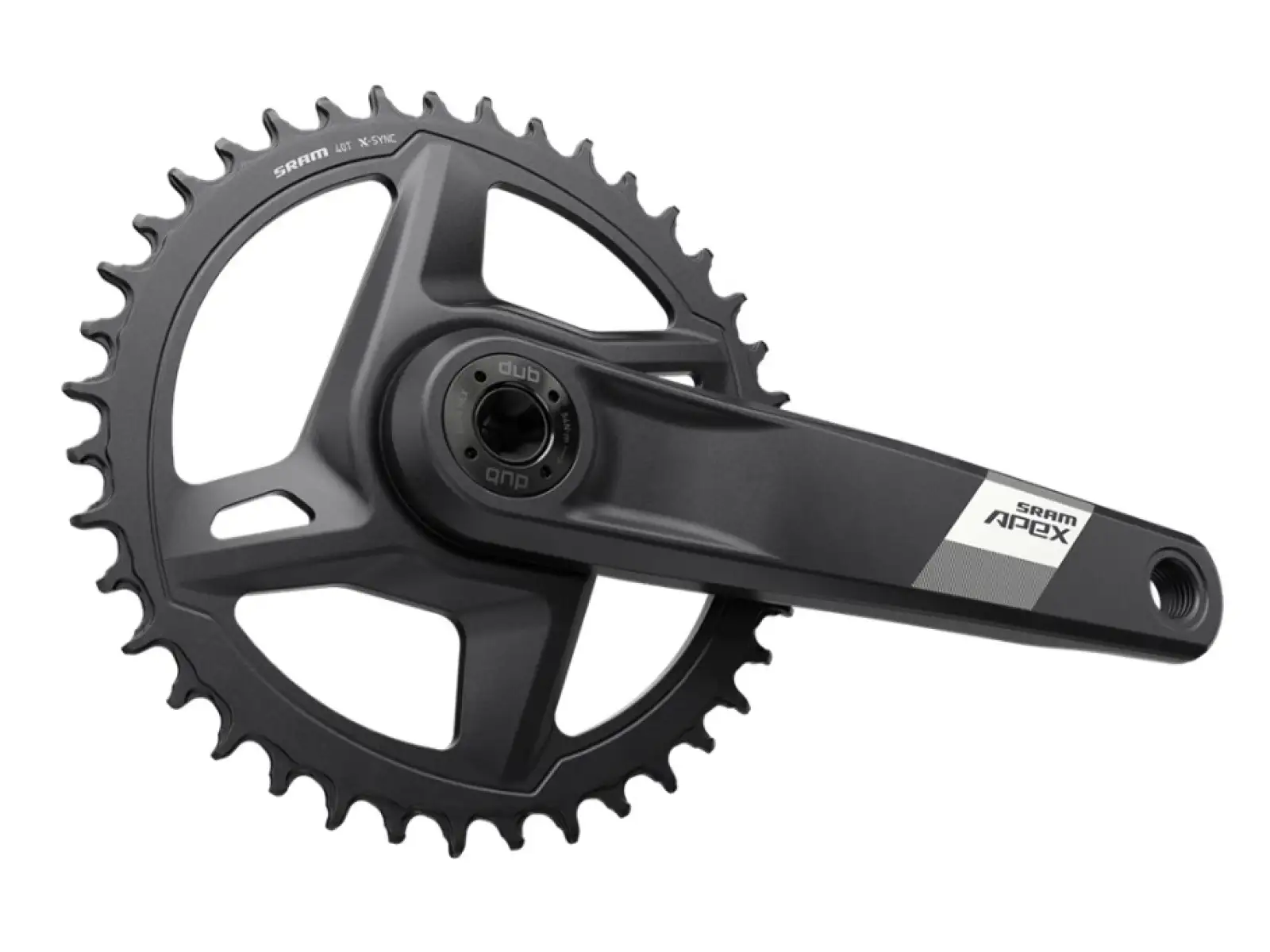 Sram Apex 1 D1 DUB Wide Kurbeln mit DM Kettenblatt 40 Zähne