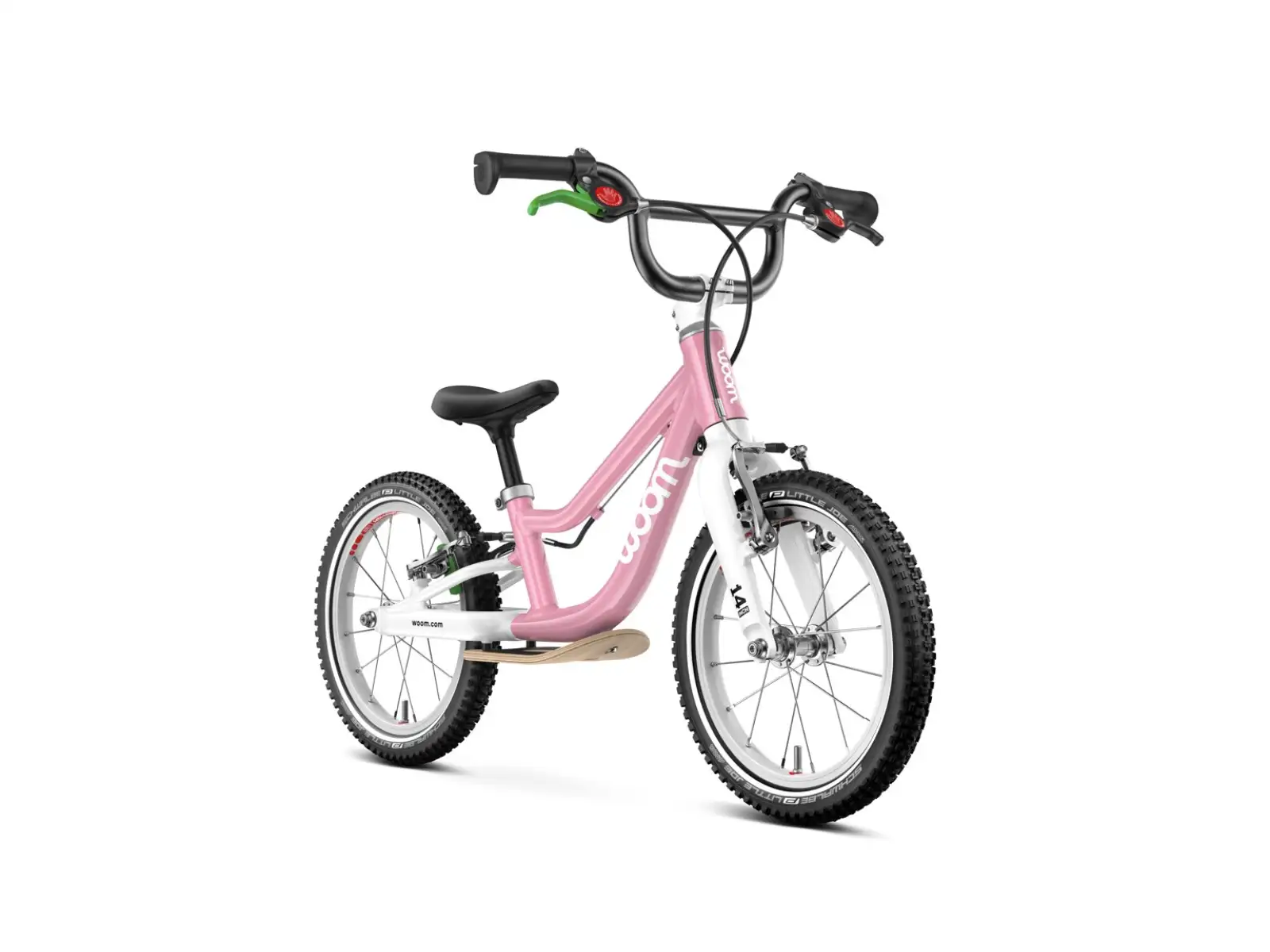 Woom GO 1 Plus Kinderlaufrad 14" Farbe Powder Pink