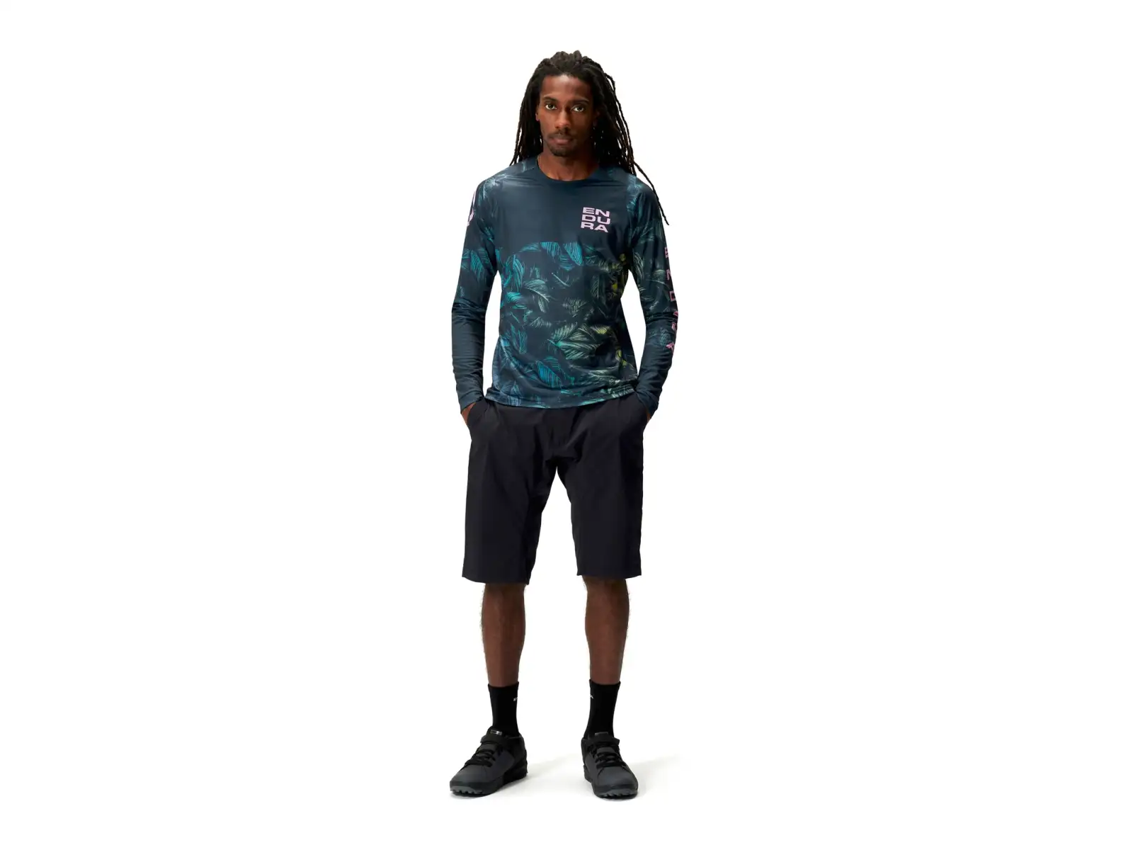 Endura Hummvee Lite Herren-Shorts mit Einsatz Schwarz