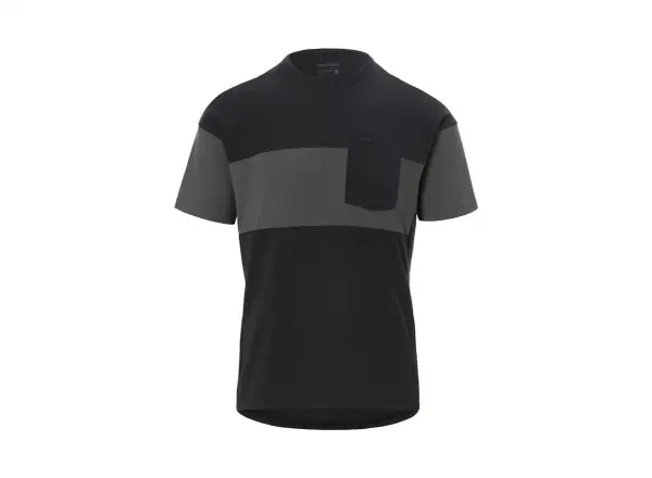 Giro Ride Herren-Trikot kurzarm Schwarz/Anthrazit