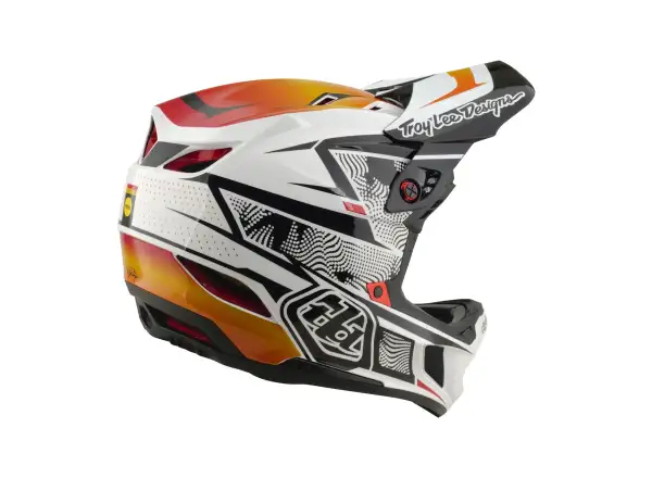 Troy Lee Designs D4 Composite MIPS Helm Lined up White