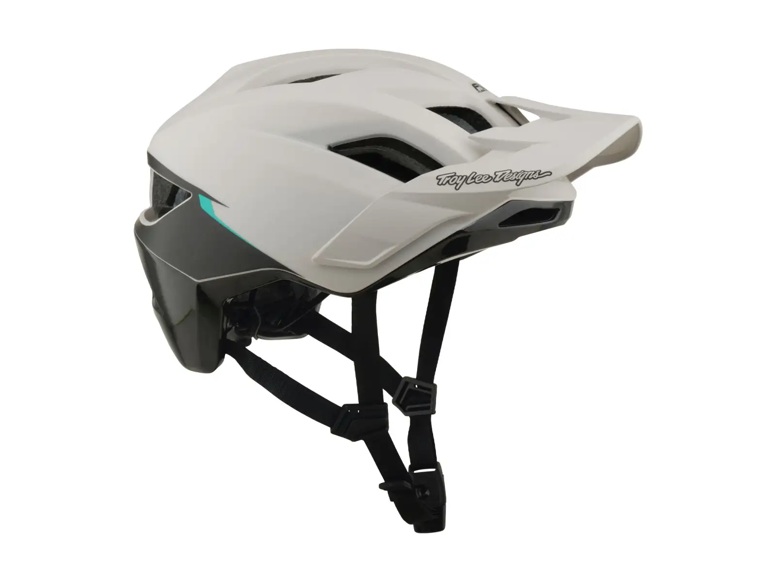 Troy Lee Designs Flowline SE MIPS Helm Stacks Pumice/Real Teal
