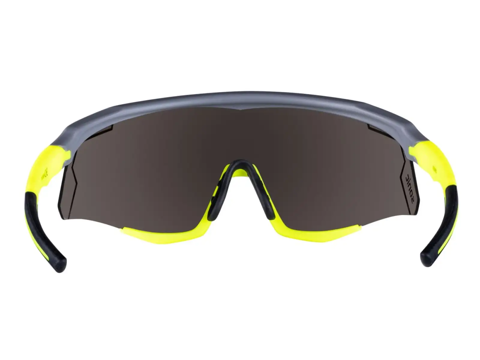 Force Sonic Fahrradbrille grau/fluo, blau-lila verspiegelte Gläser