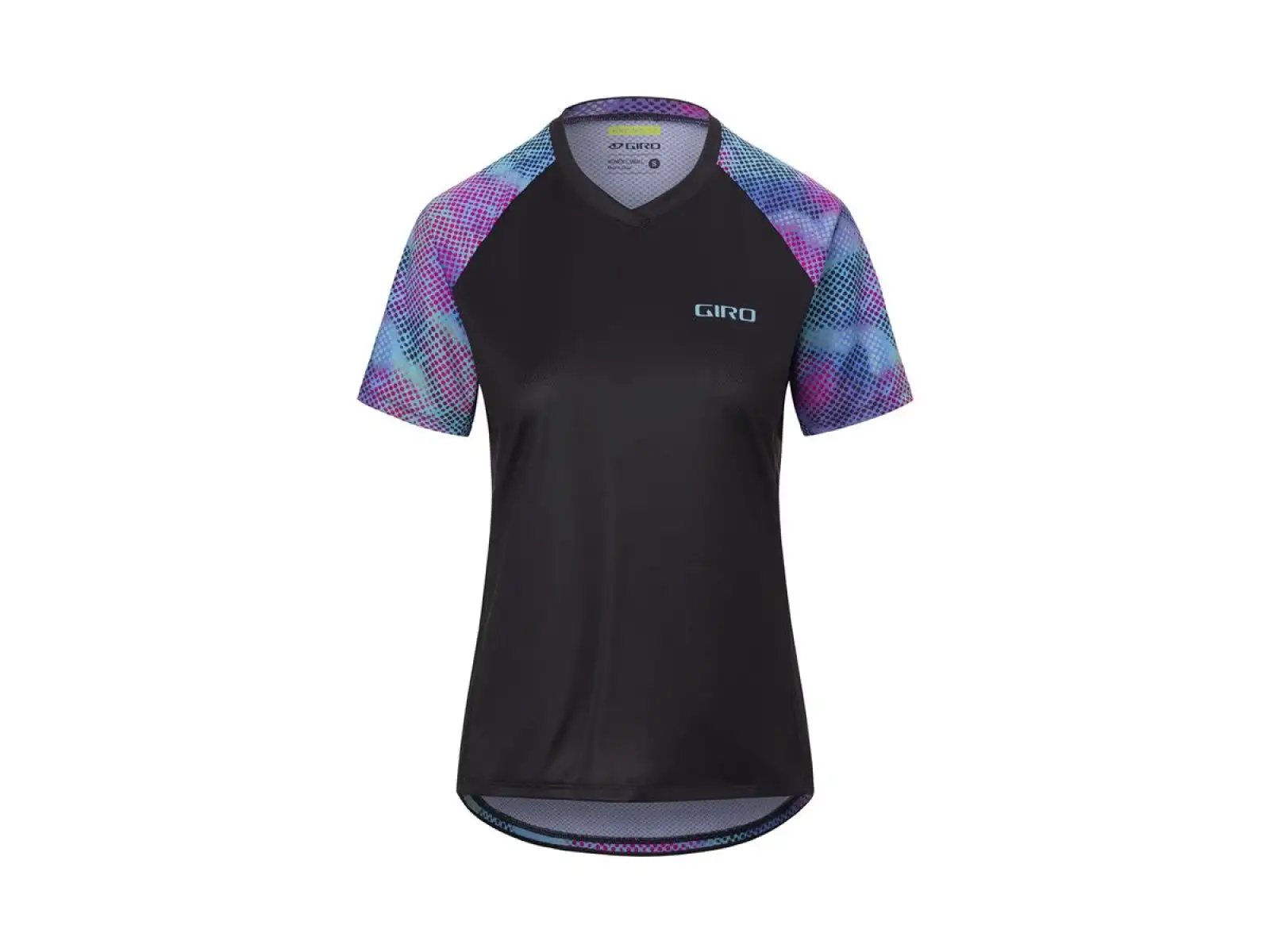 Giro Roust Damen Kurzarmtrikot Schwarz Chromadot