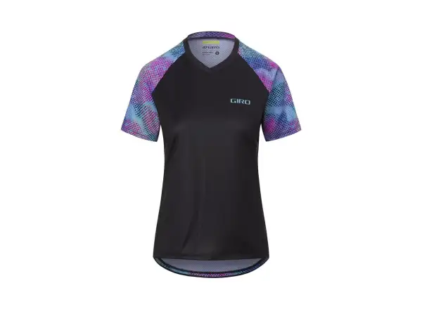 Giro Roust Damen Kurzarmtrikot Schwarz Chromadot