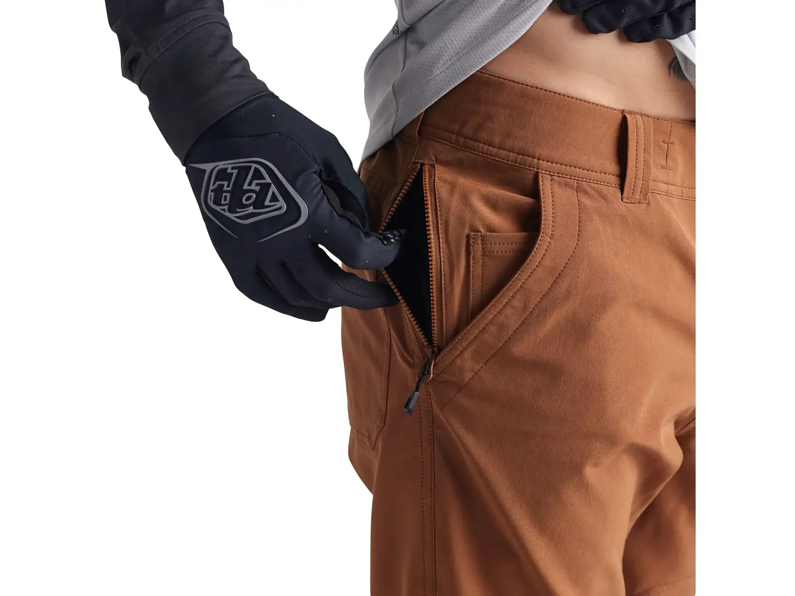 Troy Lee Designs Ruckus Long Travel Pant Herrenhose Mono Dark Canvas