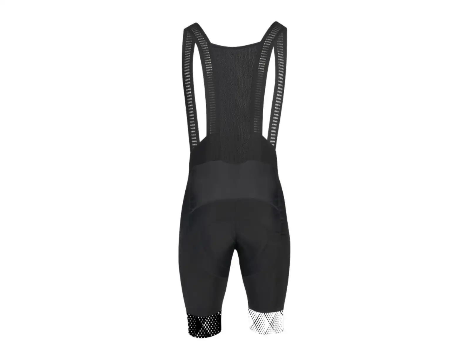 Force Vision Herren Shorts mit Latz und Polsterung Schwarz/Weiß