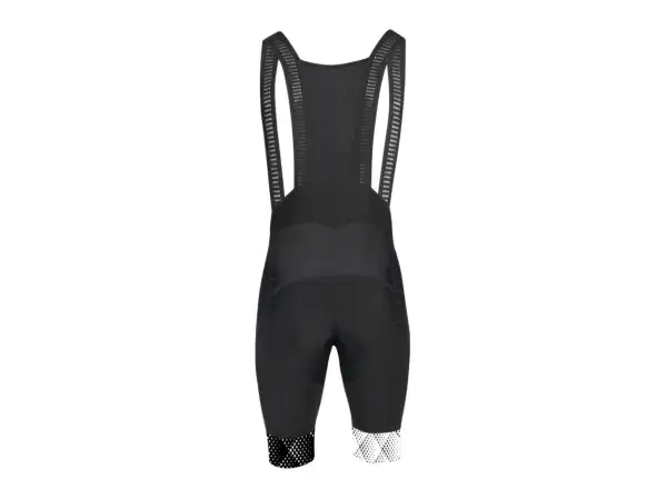 Force Vision Herren Shorts mit Latz und Polsterung Schwarz/Weiß