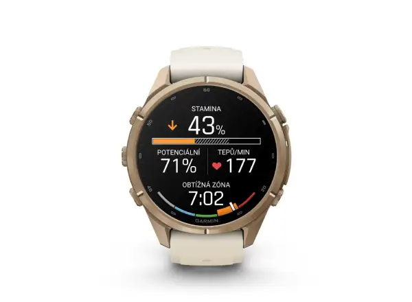 Garmin fenix 9 Pro inReach 43 mm Smartwatch Autumn gold titanium/Cream/french gray