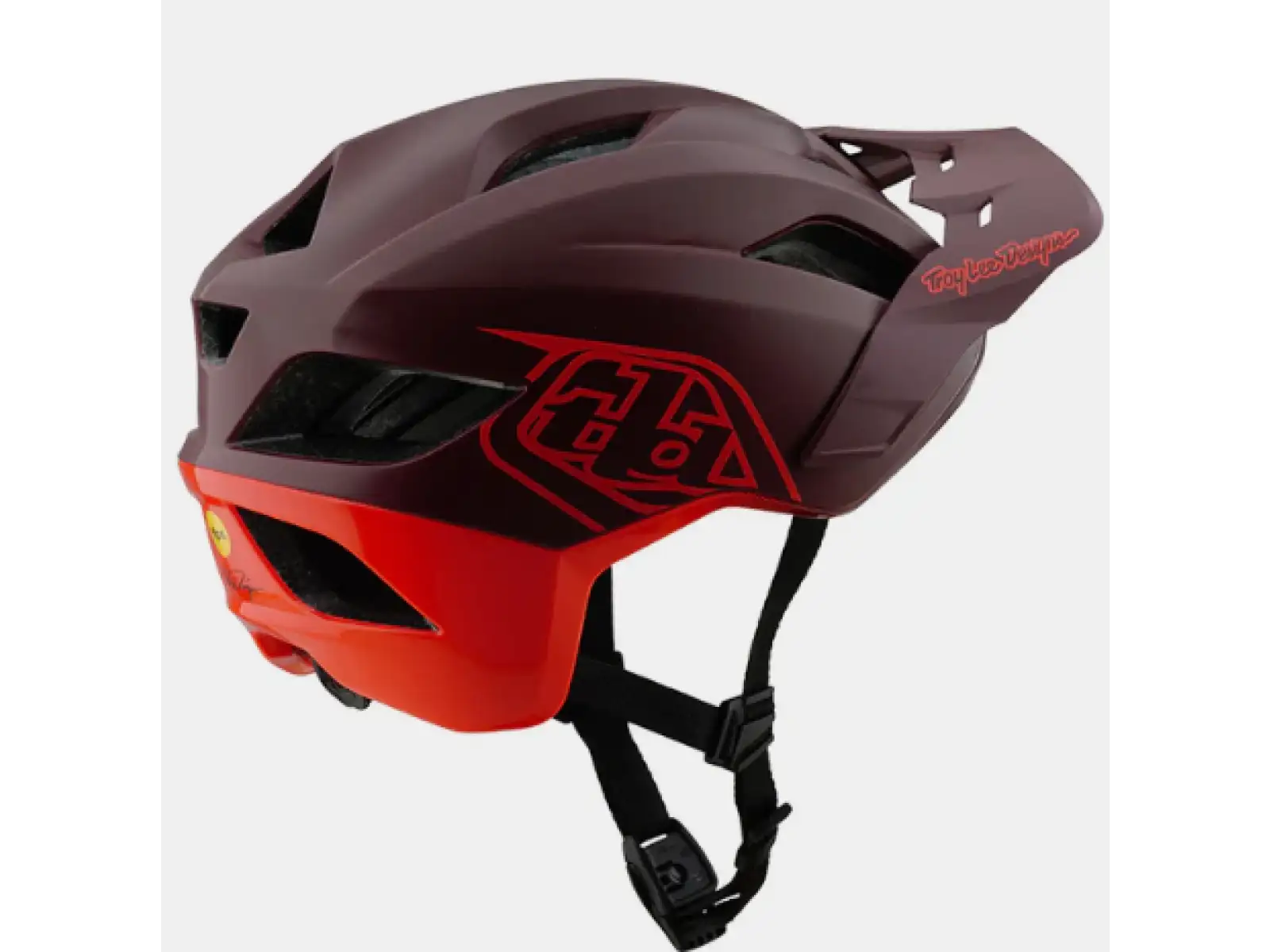 Troy Lee Designs Flowline SE Helm Badge Maroon