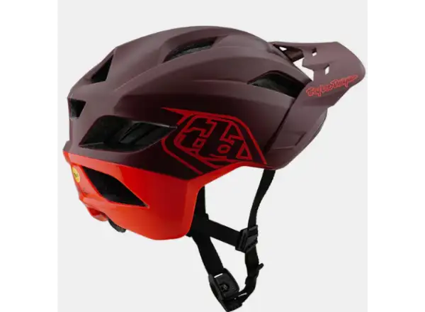 Troy Lee Designs Flowline SE Helm Badge Maroon