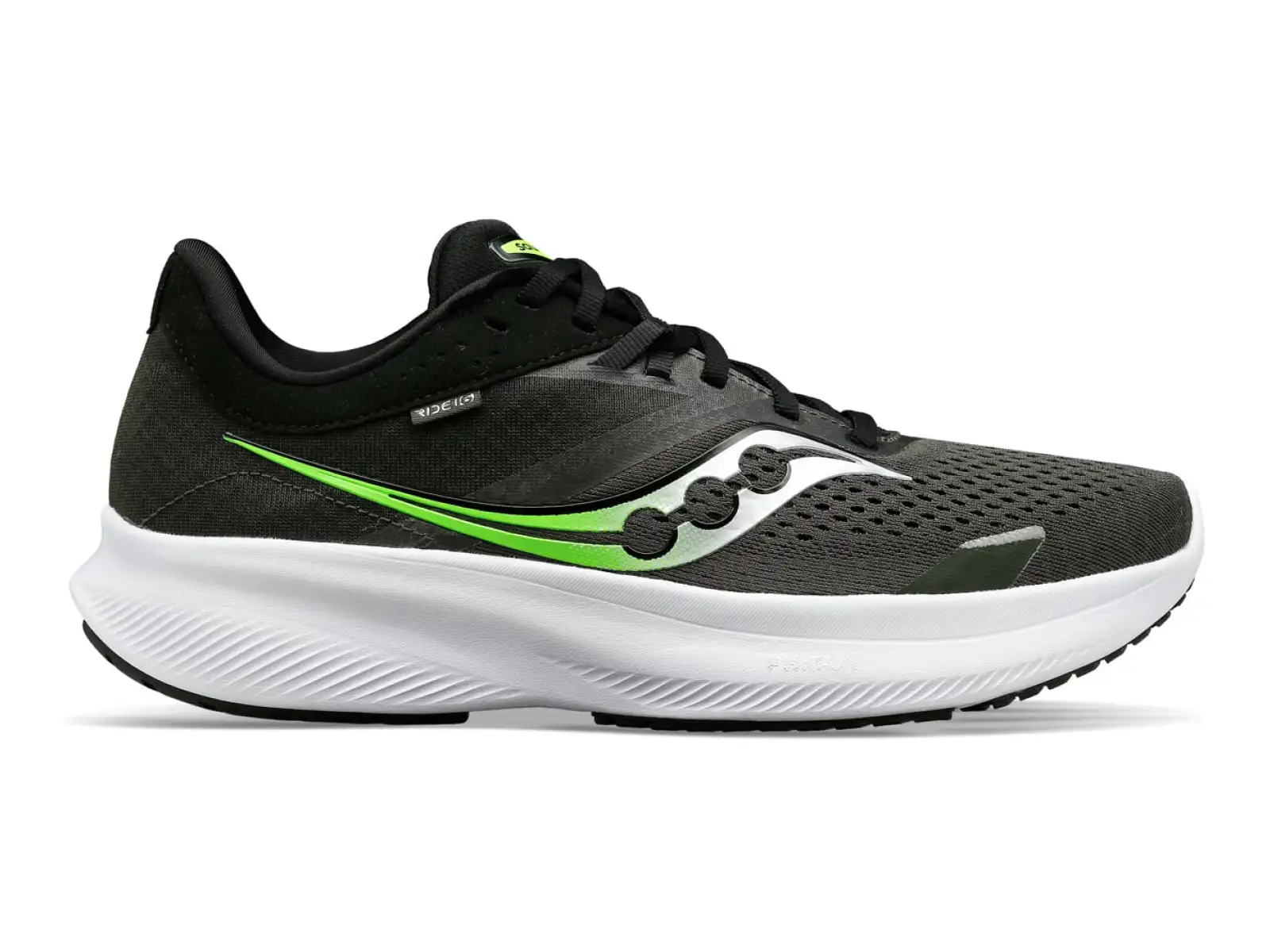 Saucony Ride 16 Herren Laufschuhe Umbra/Slime