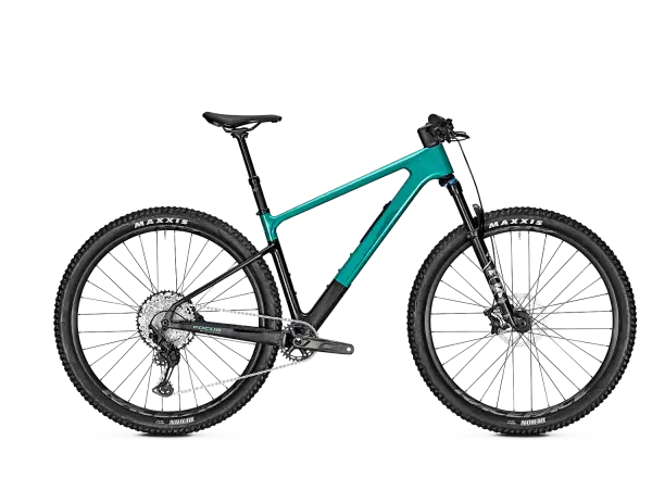 Focus Raven 8.8 DI 29" Mountainbike Blaugrün / Kohlefasergelege