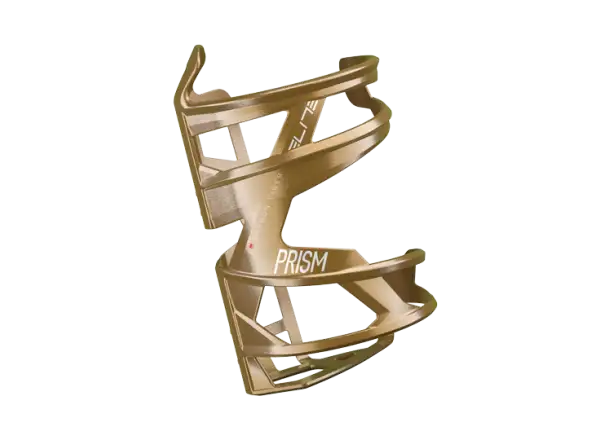Elite Prism Right Carbon Flaschenhalter rechts Gold Metal/White Graphic