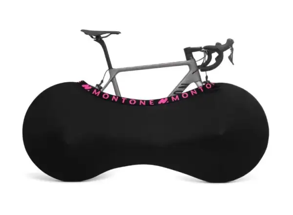 Montone Fahrrad mKayak 2.0 Fahrradhülle für den Innenbereich schwarz/rosa.