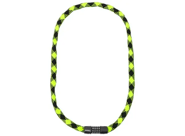 Max1 Twist Kettenzahlenschloss 3,2x1200 mm grün/schwarz