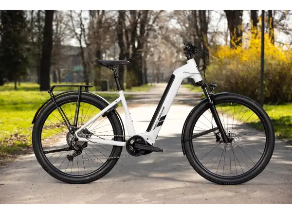 Rock Machine eRokk B70T Elektrofahrrad mit tiefem Einstieg – Matte Limerock Grey
