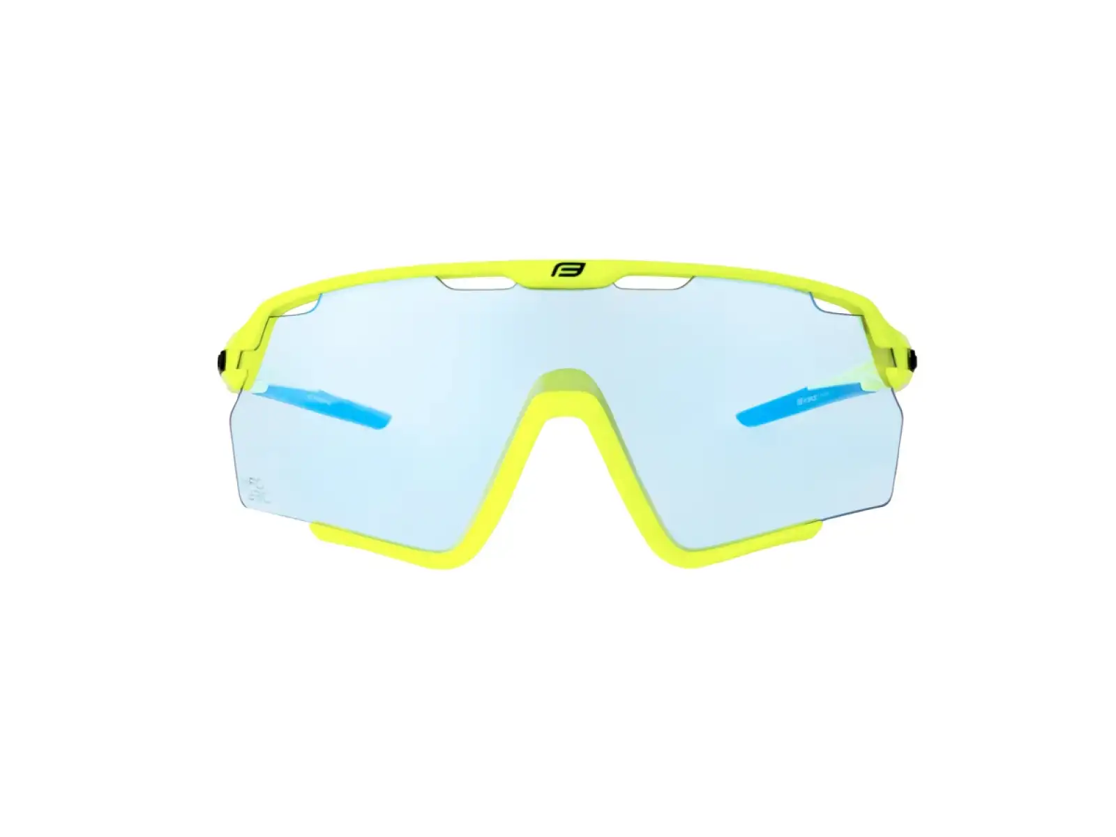 Force Cyclone Fahrradbrille schwarz fluo/blaues photochromatisches Glas