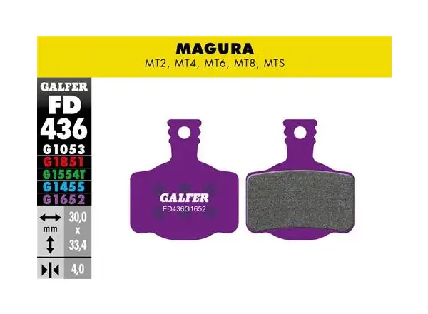 Galfer FD436 E-Bike G1652 Bremsbeläge für Magura/Campagnolo.