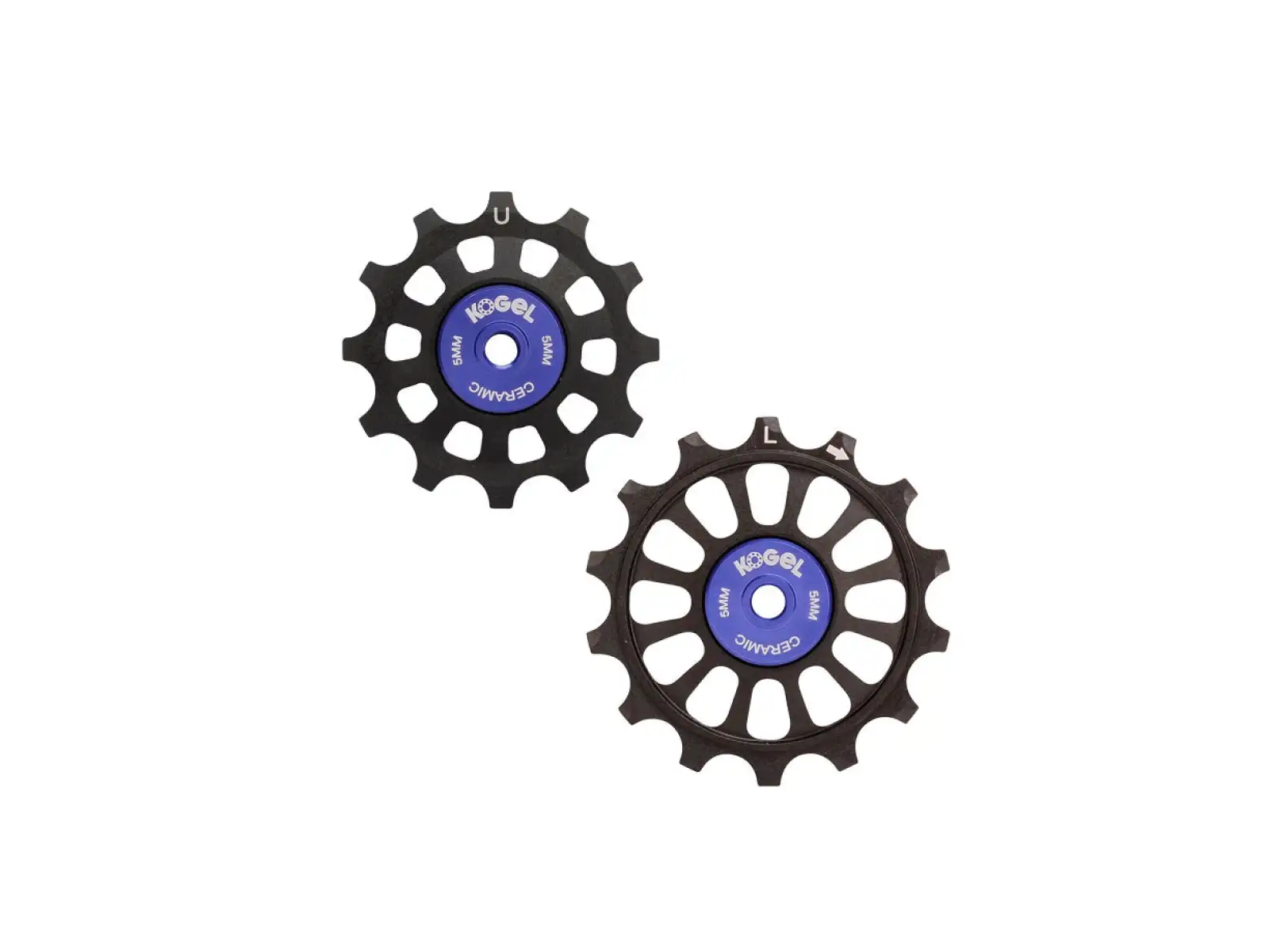 Kogel Rennrad Schaltröllchen mit Vollkeramik-Lagern für Shimano R9100/R8000/R7000 Schwarz