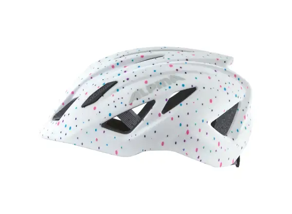 Alpina Pico Flash Kinderhelm White Polka Dots Gloss