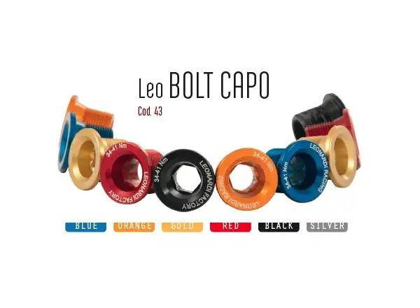 Leonardi Factory Bolt Cap Kurbelschrauben in Silber