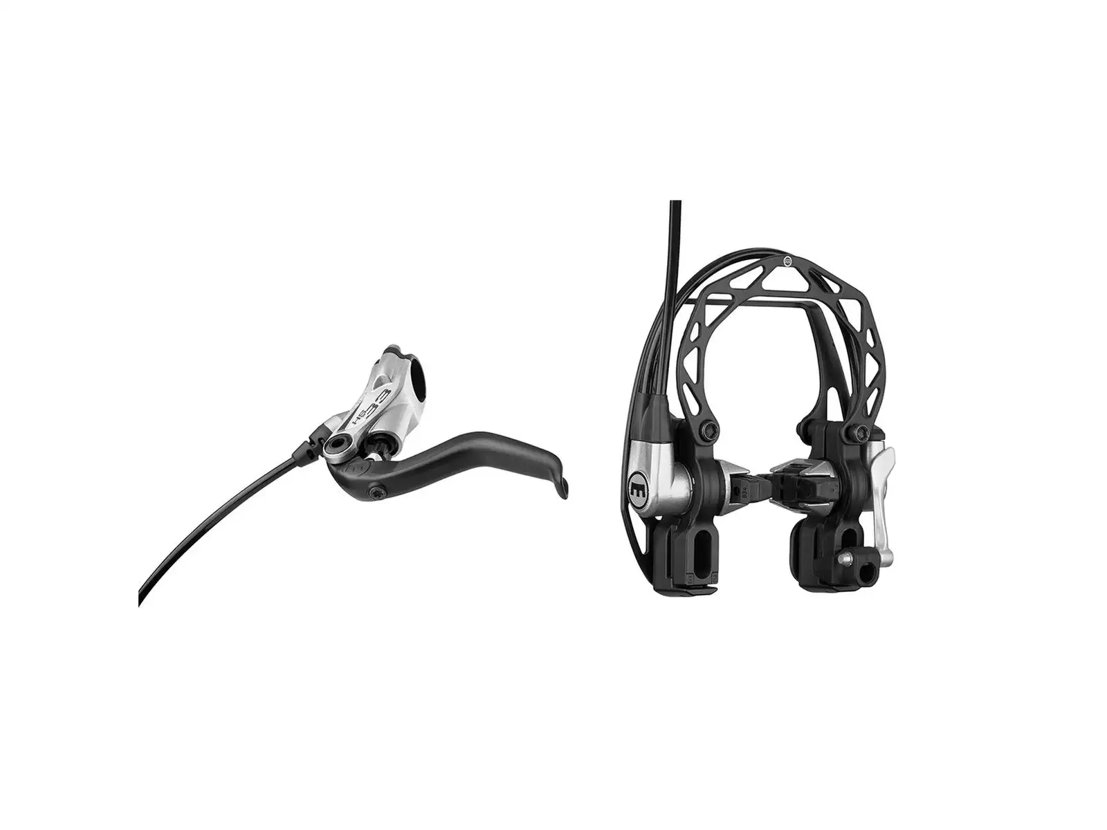 Magura HS33 2-Finger hydraulische Felgenbremse vorne/hinten silber
