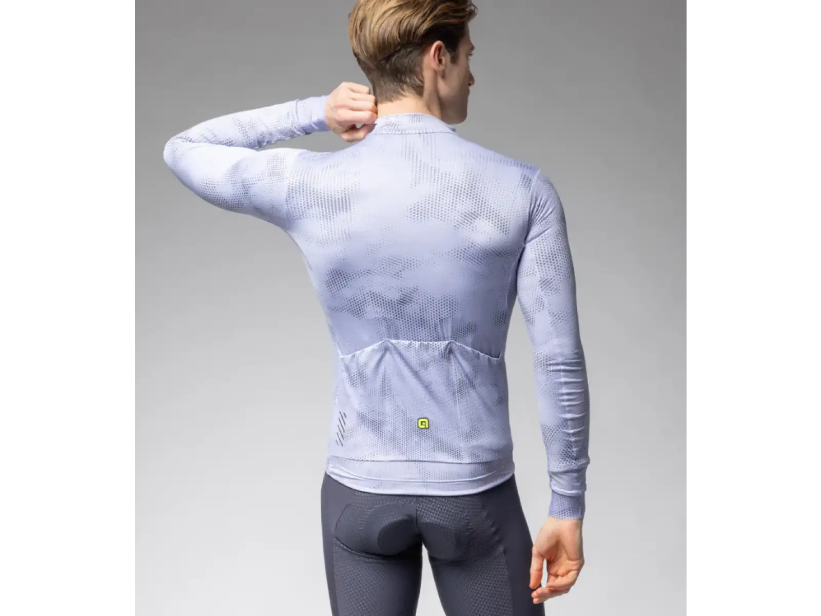 Alé PR-E Spray Herren Trikot langarm gefüttert grau
