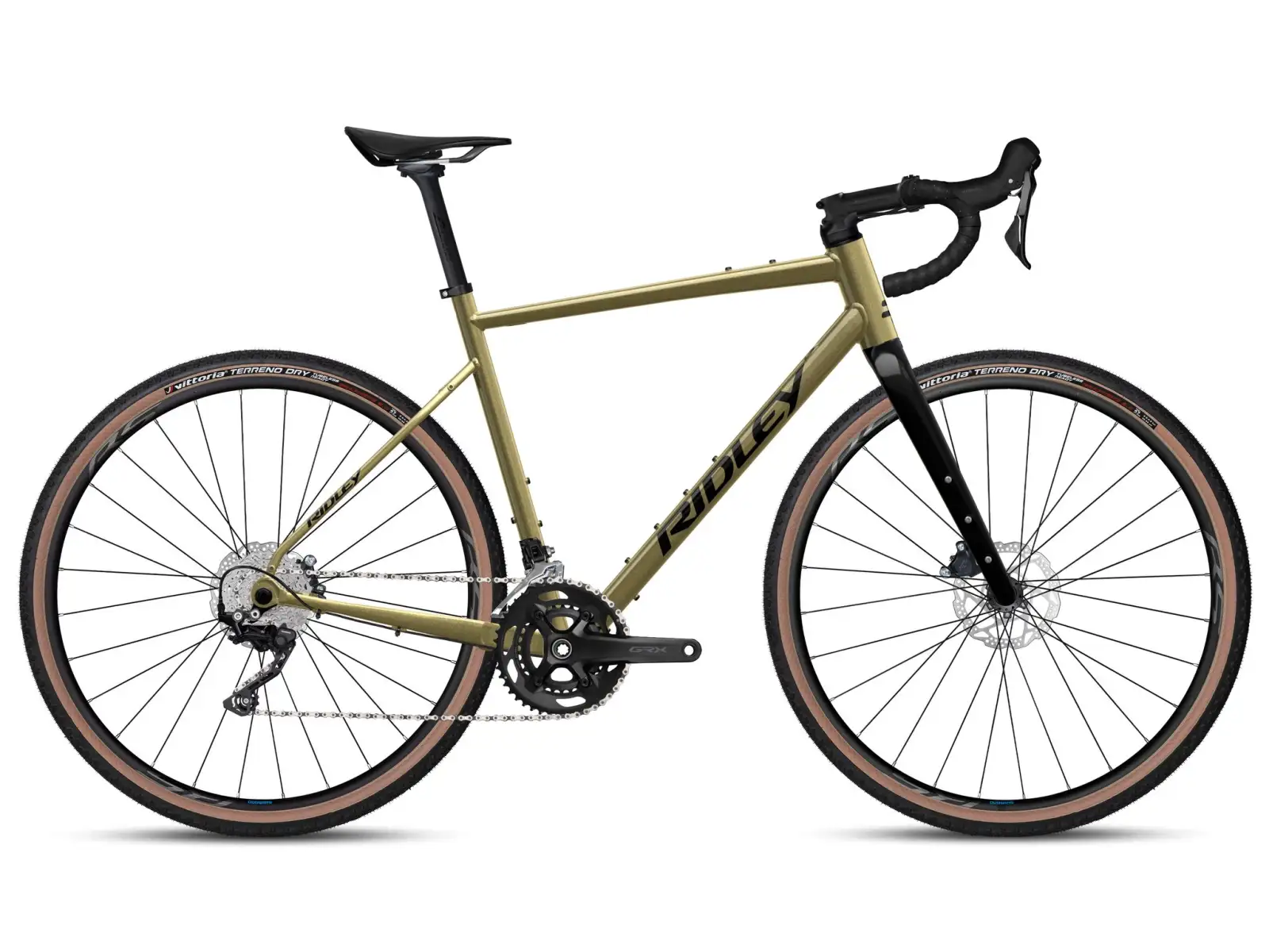 Ridley Kanzo Adventure Alu GRX400 Gravelbike Bronze Green/Black