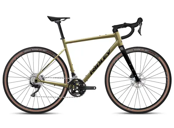 Ridley Kanzo Adventure Alu GRX400 Gravelbike Bronze Green/Black