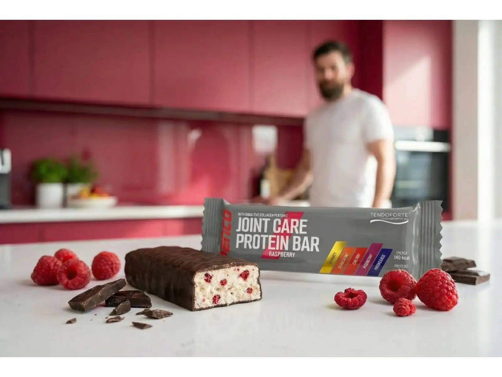 Proteinriegel Penco Join Care Himbeere/Dunkle Schokolade 40 g