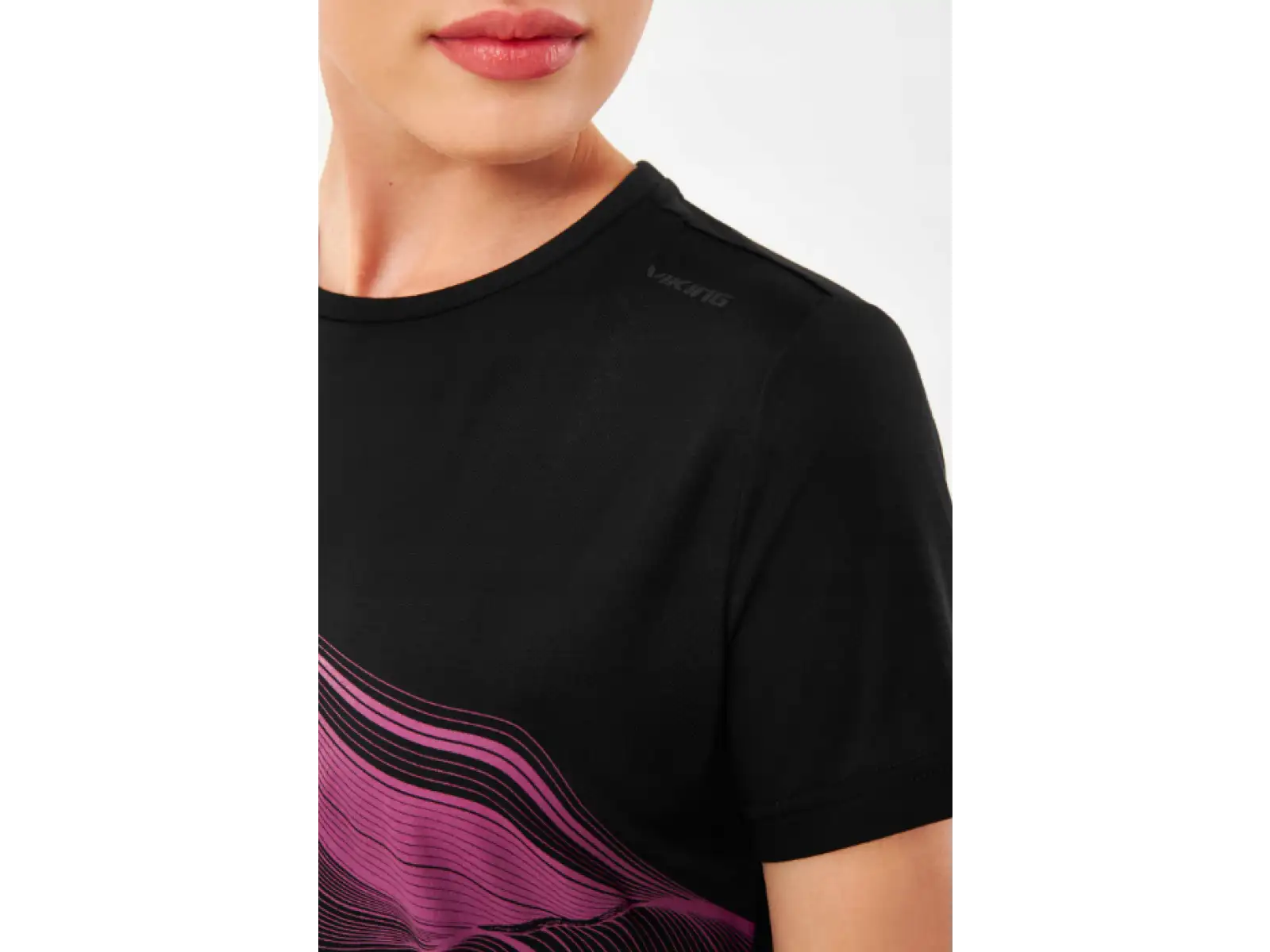 Viking Morain Damen T-Shirt Kurzarm Schwarz
