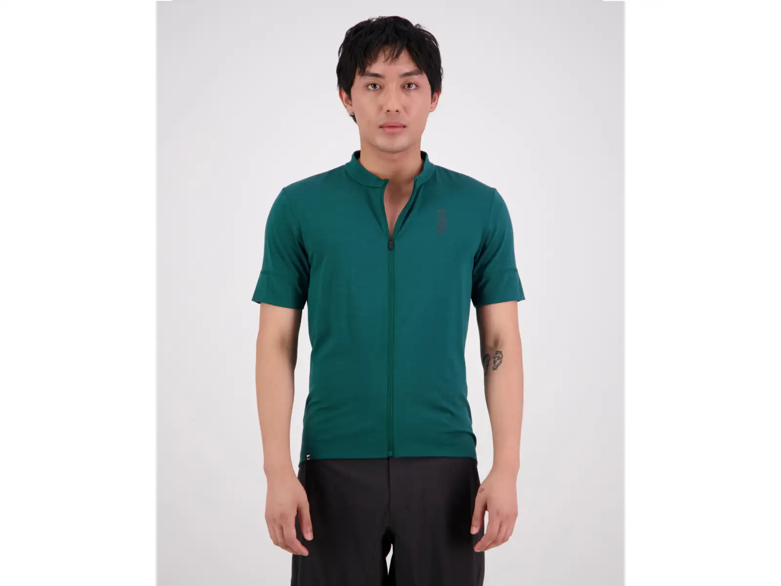 Mons Royale Roam Cargo Merino Shift Herren T-Shirt mit kurzen Ärmeln Evergreen