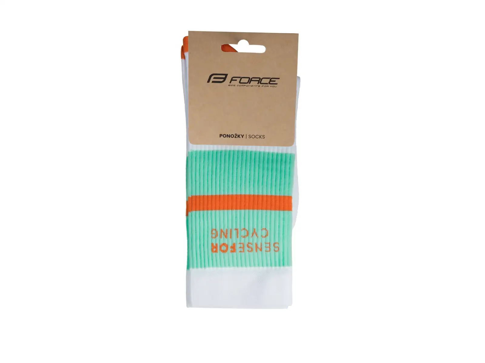 Force Stripe Radsocken weiß
