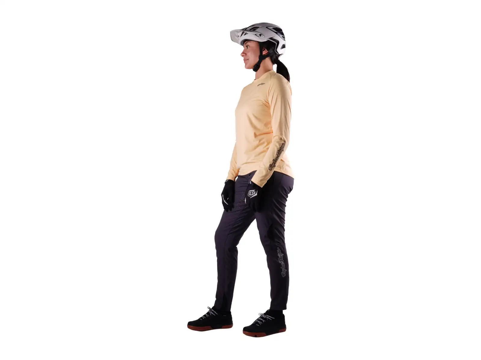 Troy Lee Designs Lilium Pro Damen-Trikot mit langen Ärmeln Butter