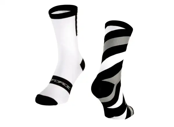 Force Slanted Fahrradsocken schwarz/weiß