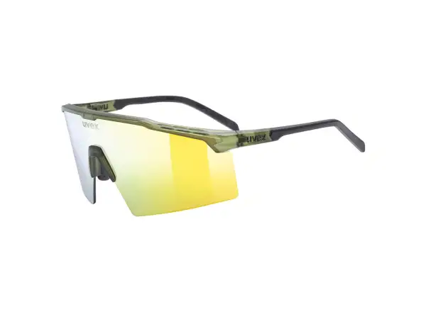 Uvex Flowline Sonnenbrille Olive Matt/Mirror Gold