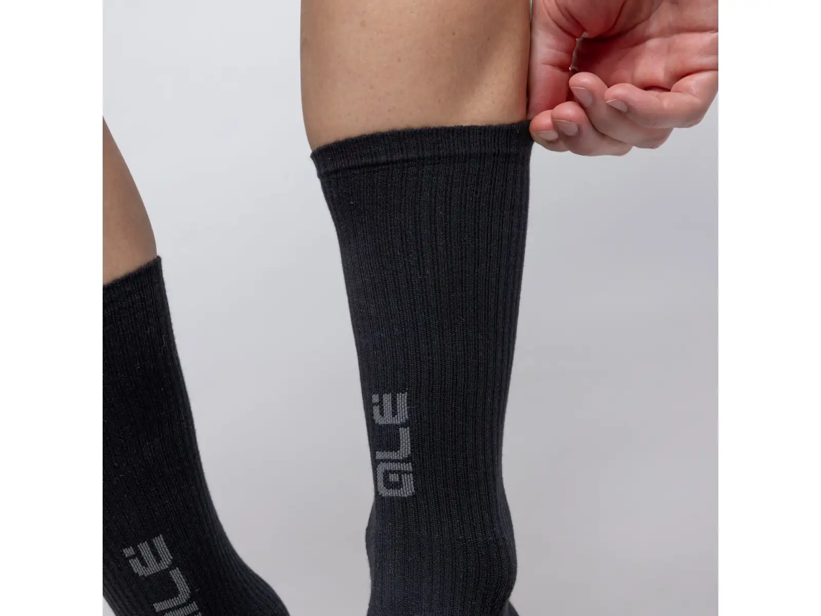 Alé Accessori Primaloft Merino Fahrradsocken Black