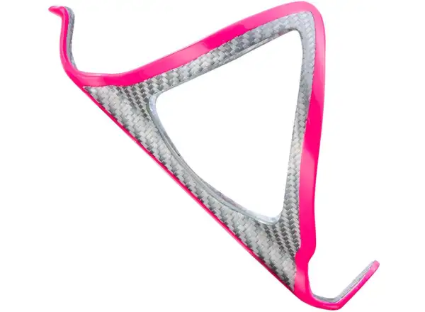 Supacaz Fly Cage Carbon Flaschenhalter Prizmatik Pink.