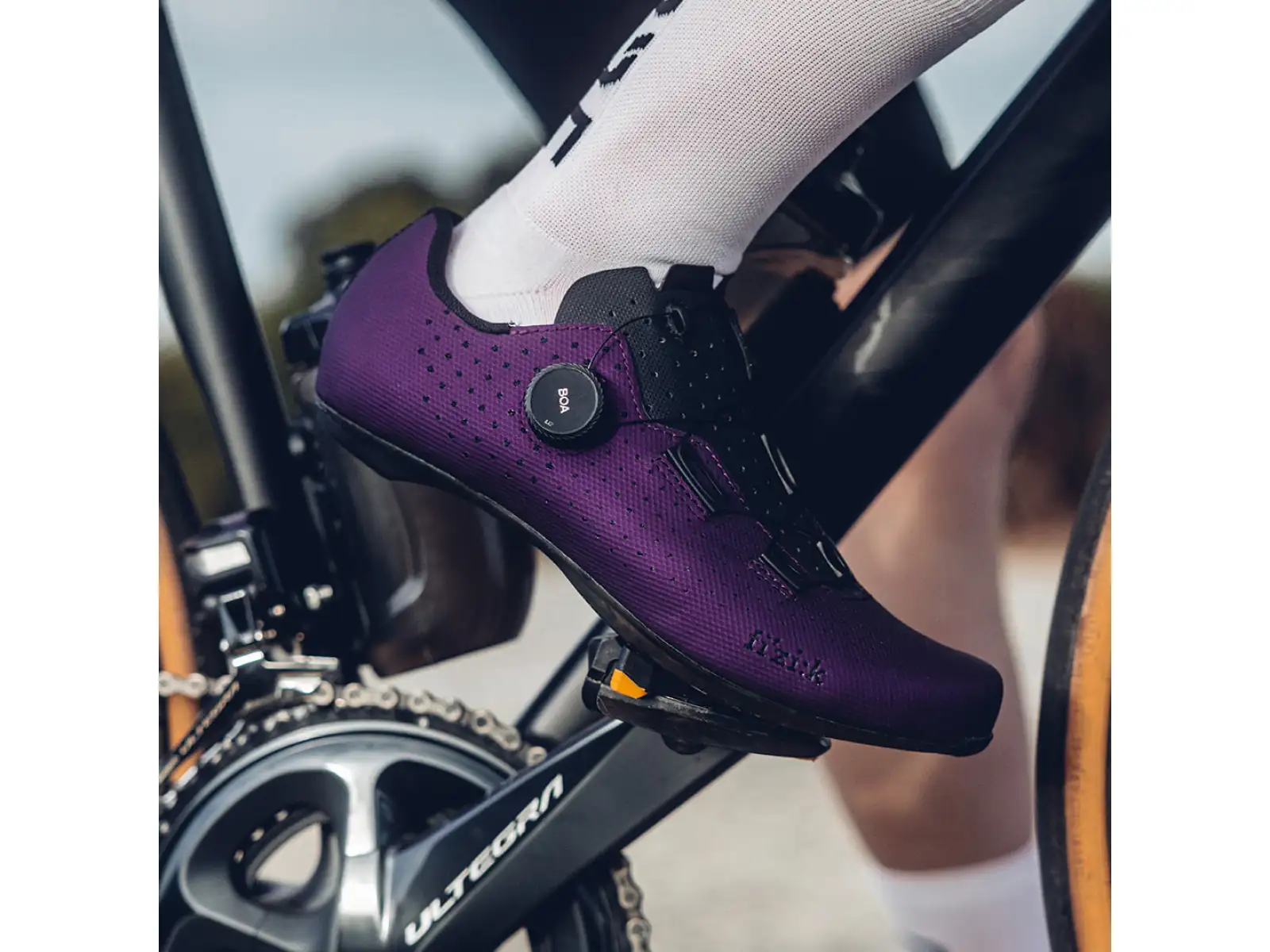 Fizik Tempo Decos Carbon Rennrad Herrenschuhe Aubergine/Black