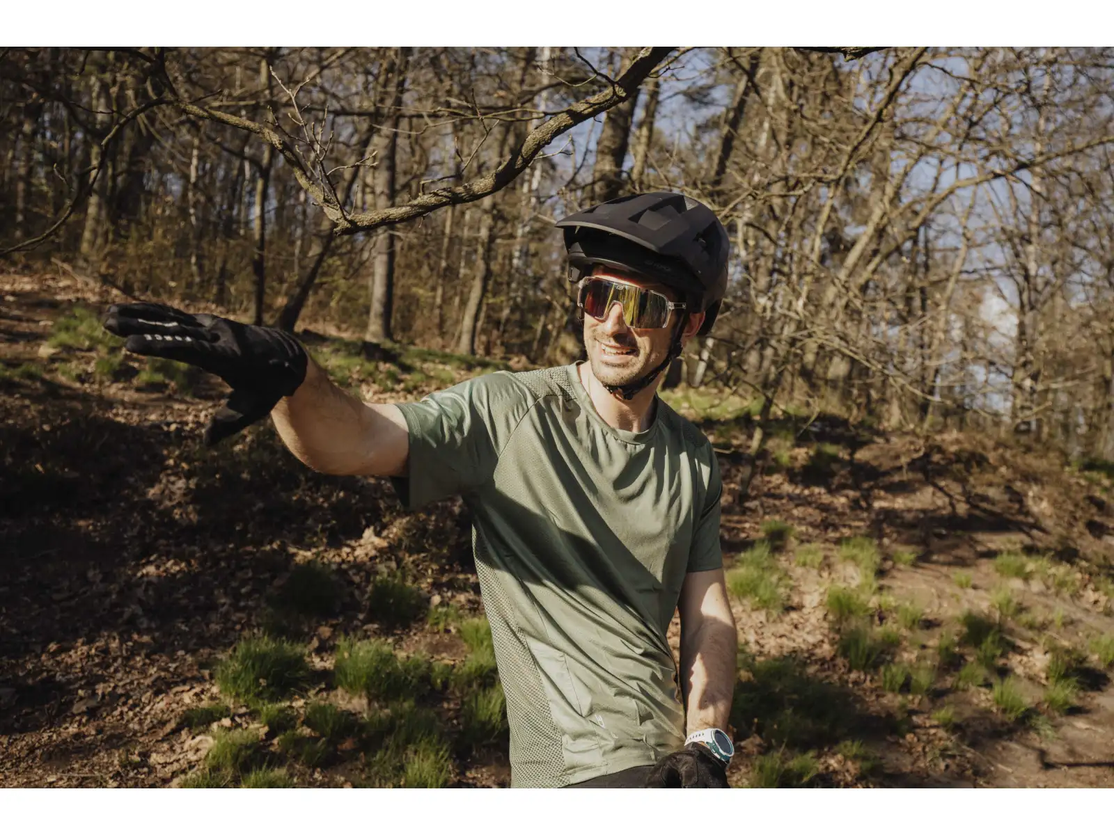 Force MTB Mount Herren Trikot Kurzarm Army
