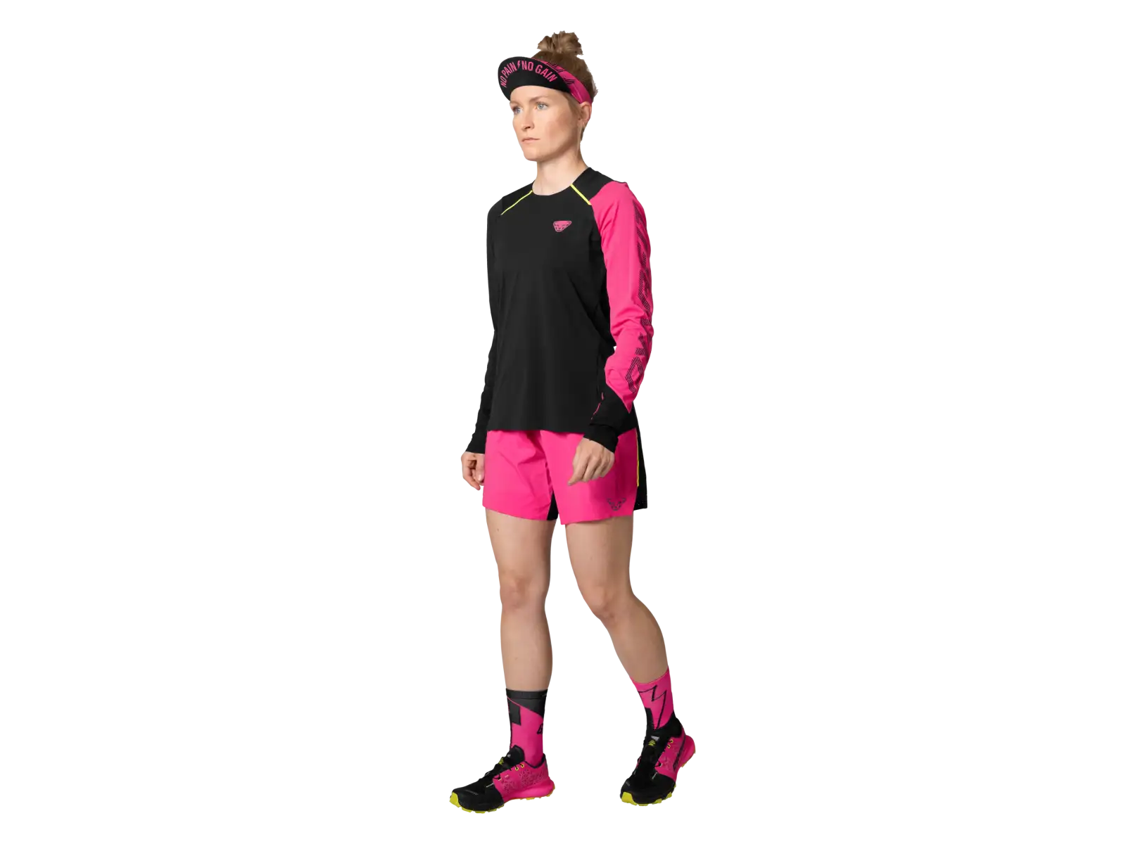 Dynafit DNA Damen-Laufshirt Langarm Pink Glo