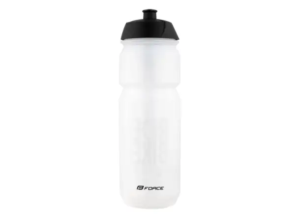 Force Ride Bike Fahrradflasche 750 ml transparent/schwarz