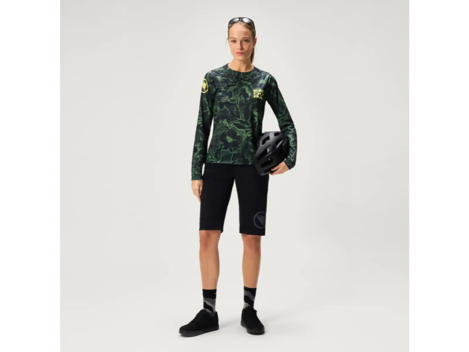 Endura Floral LTD Damen-Jersey langärmlig Black