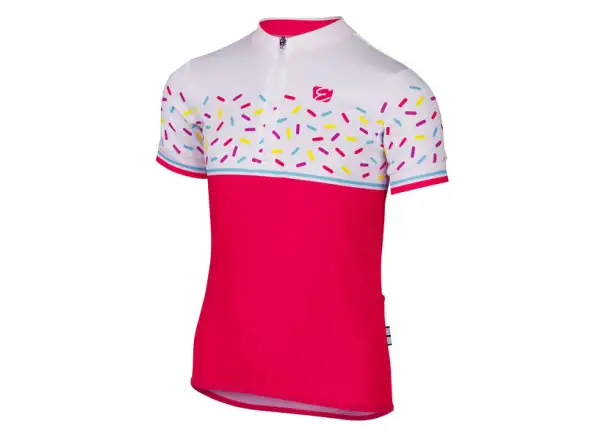 Etape Rio Kinder Kurzarmtrikot pink/weiß