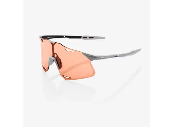 100% Hypercraft Brille Matte Stone Grey/HiPER Coral