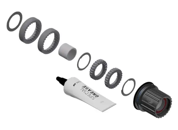 DT Swiss Kit Ratchet LN Shimano MicroSpline MTB Stahl - Umbausatz der Naben 3pawls auf Ra