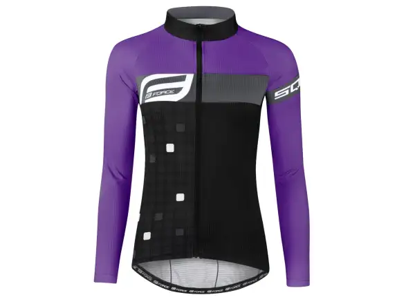 Force Square Damen Langarmtrikot Schwarz/Lila