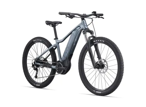 Liv Tempt E+ 2 E-Bike in blauem Jeans-Look.